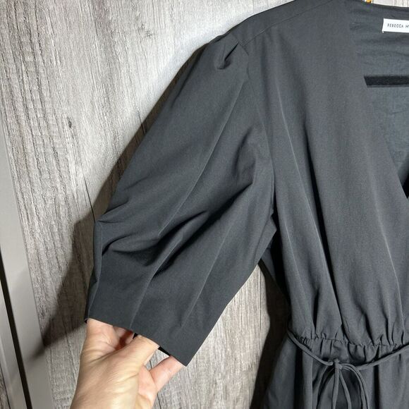 Rebecca Minkoff Black Mary Wrap Top Size Small - Picture 5 of 8